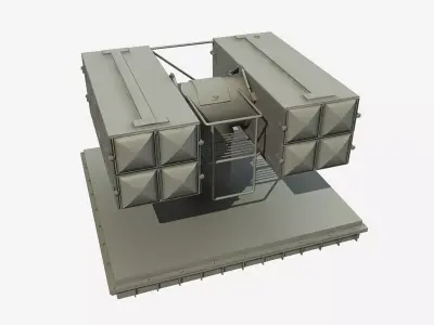 Sea Sparrow Missile 3D model