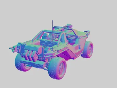 AMG Transport Dynamics M12S Warthog CST 3D model