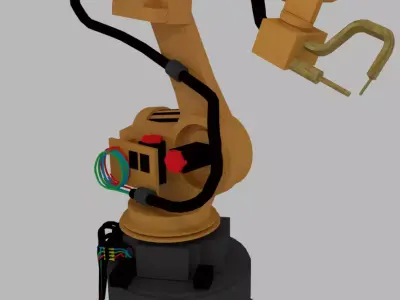 Industrial robot arm 3D model purchase