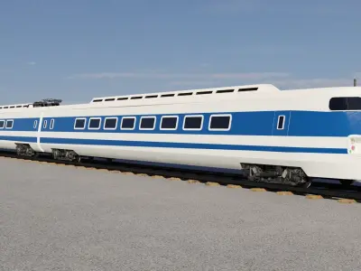 Train 3D model japanese high speed 3D model
