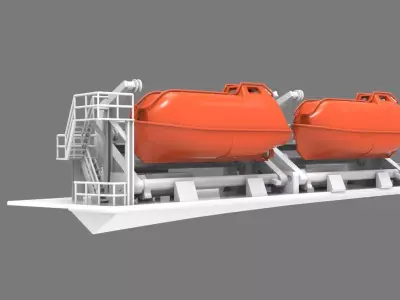 Lifeboat for Seaway Condor 3D print model