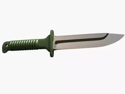Military knife 3D model buy