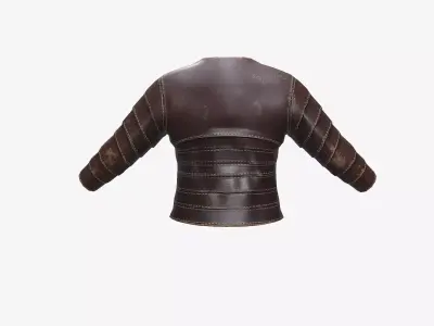 Ancient Armor LeatherArmor 3D Model Game Ready PBR Low Poly Low-poly 3D model