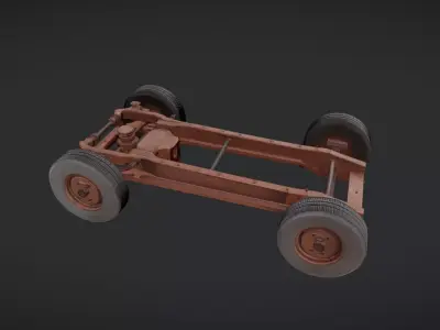 vehicle chassis 3D model purchase