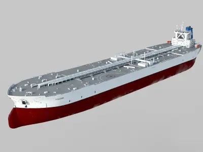 Super Tanker TI Class Low-poly 3D model