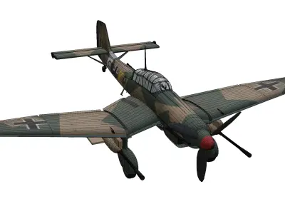 Junkers Ju 87 Stuka Low-poly 3D model purchase