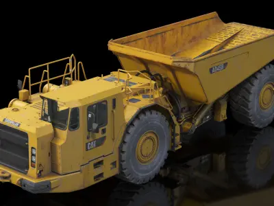Mining Truck CAT AD45B Dirty 3D model
