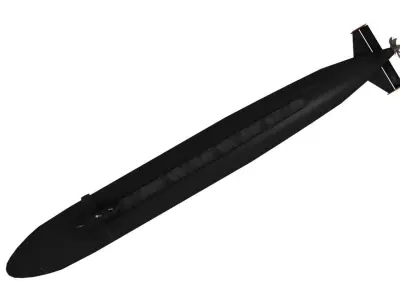 USS Jacksonville SSN-699 Low-poly 3D model