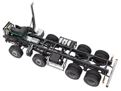 Truck Chassis 8X4 3D model