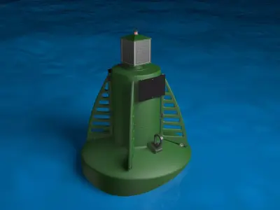 Marine buoy 3D model