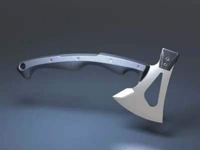 Hunting and combat modern Axe 3D model
