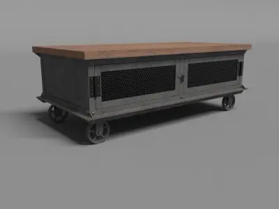 Iron Dresser On Wheels 3D model