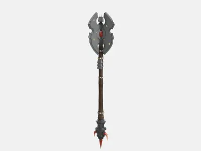 Troll Axe Low-poly 3D model