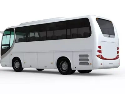Wuzhoulong FDG 6860 Passenger Bus Low-poly 3D model