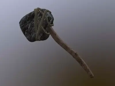 Medieval Hammer Game Ready Low Poly 3D Model  Low-poly 3D model