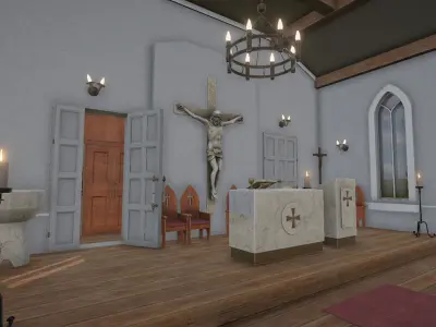 Catholic temple - Church 3D model