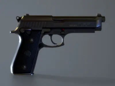 Taurus PT100 AF Low-poly 3D model