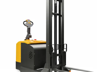 Electric Reach Forklift Truck 3D model