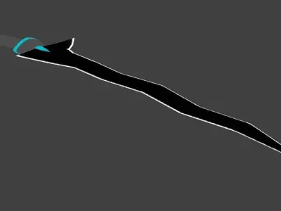 Keris-5 Low-poly 3D model