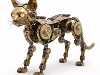 Steampunk Automatons And Vehicles 3D Asset Collection 3D Model Pack