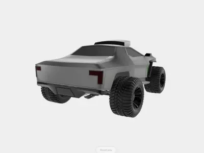 Future Trophy Truck Low-poly 3D model