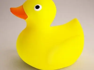 Rubber Duck Low-poly 3D model order