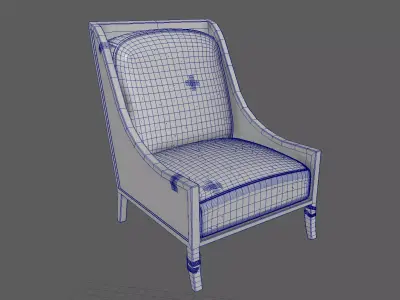 Old Chair Free 3D model