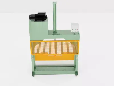 industrial Rubber Cutter Machine 3D model