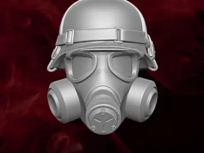 Gas Mask Collection 3D printable files for Action Figures 3D print model