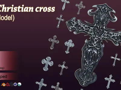 30 Christian cross 3D model Vol 3 3D model