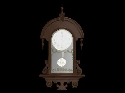 Fancy Pendulum Wall Clock 3D model