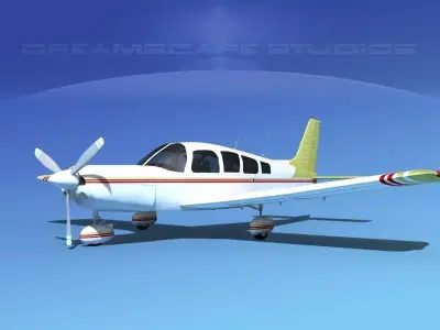 Piper Cherokee Six 300 V07 3D model