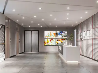 Shoe store interior 3D model order