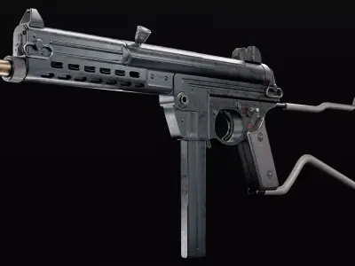 Walther MPL Low-poly 3D model