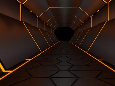 Sci Fi Corridor  3D model purchase