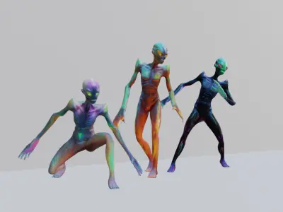 Cosmic Alien 3D Model 3D model