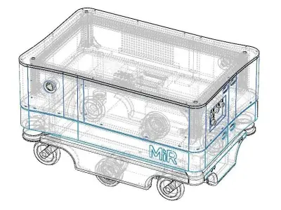 MIR200 Combine Platform 3D model