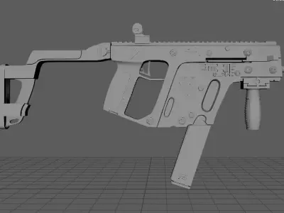 Vector taser gun 3D model