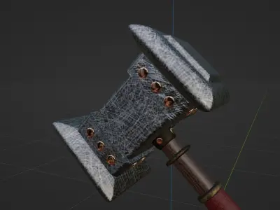 Hammer 4k textured Low-poly 3D model
