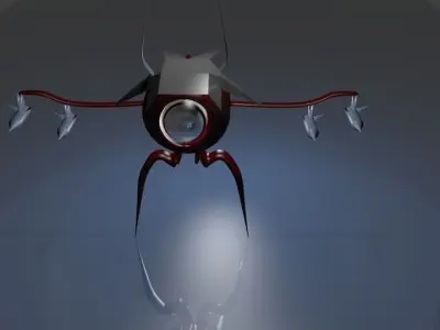 Robot Zeta Missiles Free 3D model