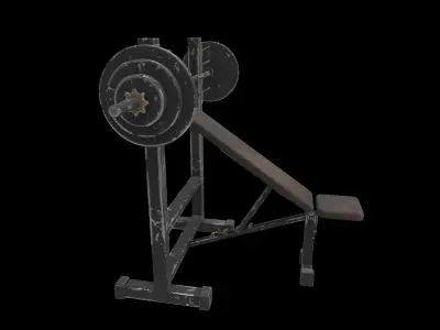 bench press 3D model