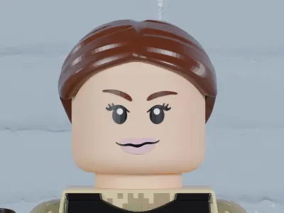 Lego Ukrainian Soldiers Maxifig - Fully Articulated Free 3D print model