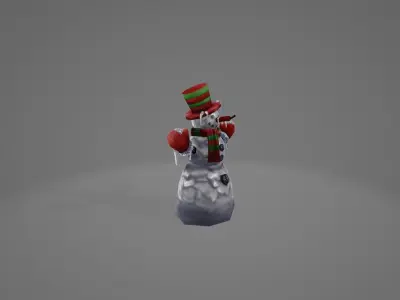 Snow man 3D model