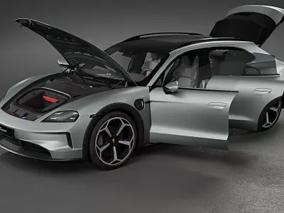 2025 Porsche Taycan Cross Turismo 3D model