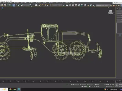 Grader Construction 18S3 Simplified Low-poly 3D model