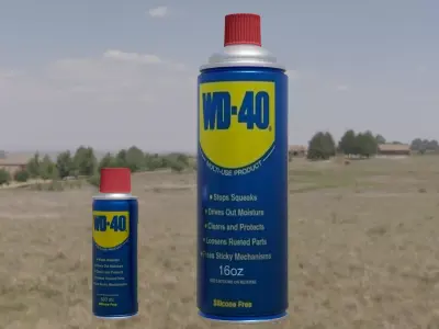 WD 40 16oz and 100ml Free 3D model