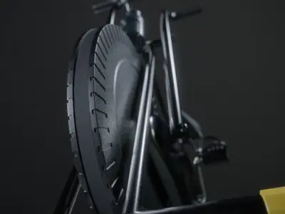 GYM BIKE - AIR BIKE KIKOS A5 Low-poly 3D model