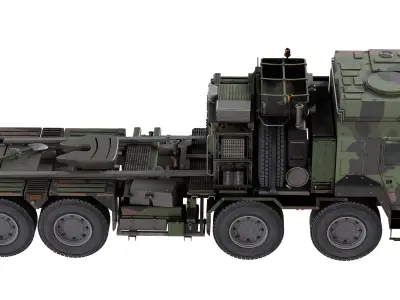Rheinmetall HX81 Military Truck Low-poly 3D model