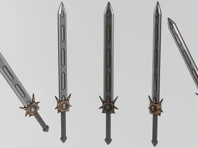 sword example Free low-poly 3D model