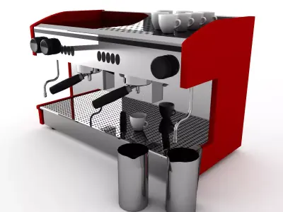 Cafe Coffee Machine for barista 3D model